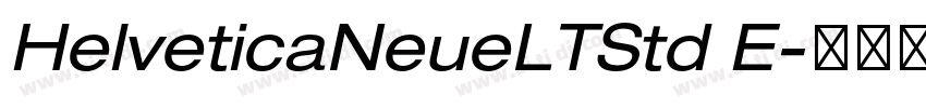 HelveticaNeueLTStd E字体转换